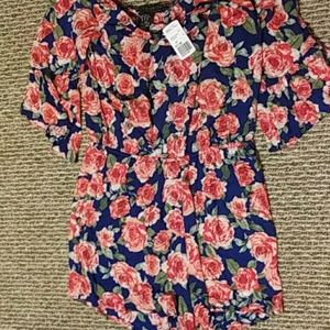 Floral romper forever 21 plus size